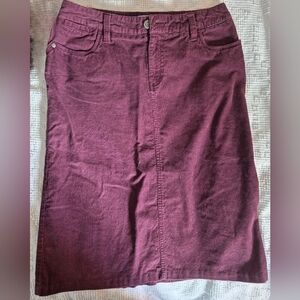 Womens Denver Hayes Midi Corduroy Skirt Size 10